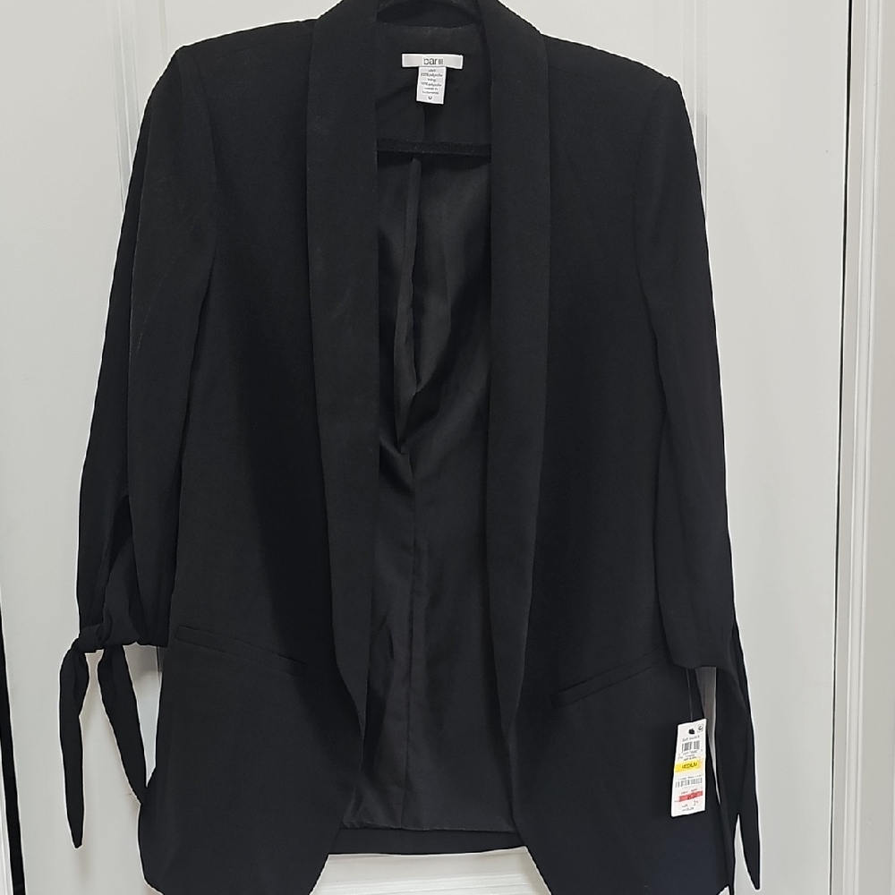 Bar III Black Blazer Elegant Business Suit Jacket